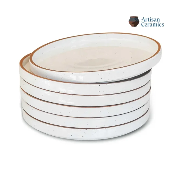 AmorArc Ceramic Dinner Plates - 8 inches